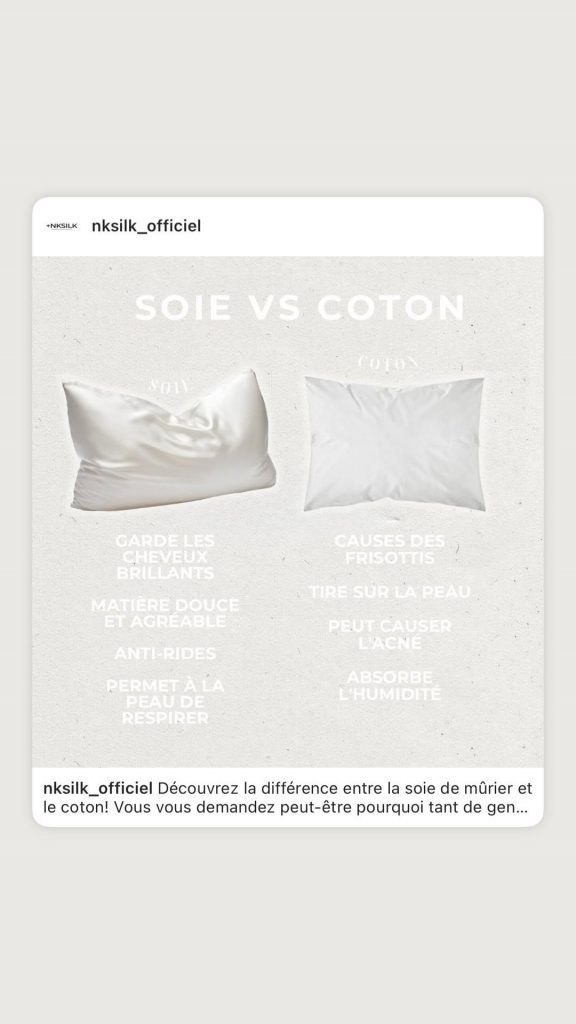 SOIE VS COTON
