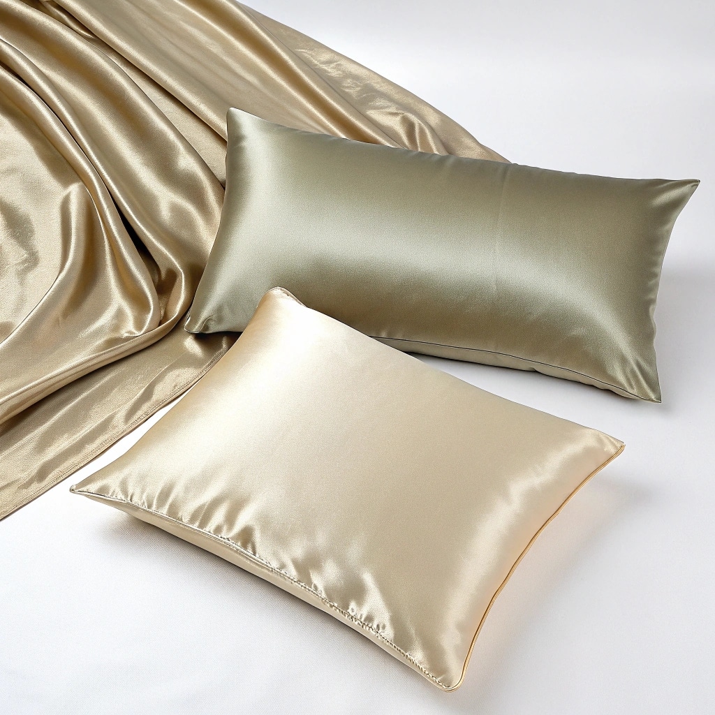 taie d'oreiller en soie ou taie d'oreiller en satin